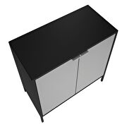Double wide 29.92 high cabinet in black and gray by Manhattan Comfort additional picture 9