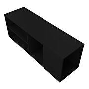 Floating entertainment center with 4 shelves in black by Manhattan Comfort additional picture 5