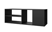Floating entertainment center with 4 shelves in black by Manhattan Comfort additional picture 7