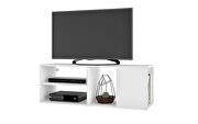 46 floating TV stand with 4 shelves in white by Manhattan Comfort additional picture 4