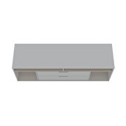 62.99 tv stand with metal legs and 2 drawers in white by Manhattan Comfort additional picture 3