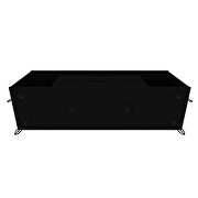 62.99 tv stand with metal legs and 2 drawers in black by Manhattan Comfort additional picture 2