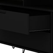 62.99 tv stand with metal legs and 2 drawers in black by Manhattan Comfort additional picture 7