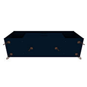 62.99 TV stand with metal legs and 2 drawers in tatiana midnight blue by Manhattan Comfort additional picture 2