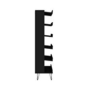 Shoe storage rack with 6 shelves in black by Manhattan Comfort additional picture 6