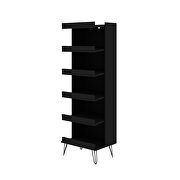 Shoe storage rack with 6 shelves in black by Manhattan Comfort additional picture 8