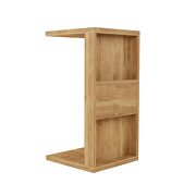 Modern end table with magazine shelf in nature by Manhattan Comfort additional picture 10