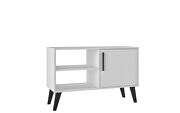 Mid-century- modern 35.43 TV stand with 3 shelves in white by Manhattan Comfort additional picture 2