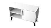 Mid-century- modern 35.43 TV stand with 3 shelves in white by Manhattan Comfort additional picture 5