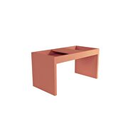 Modern coffee table with magazine shelf in ceramic pink by Manhattan Comfort additional picture 6