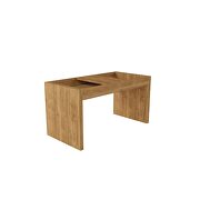 Modern coffee table with magazine shelf in nature by Manhattan Comfort additional picture 5
