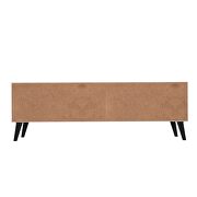 Mid-century- modern 63 TV stand with 4 shelves in white and oak by Manhattan Comfort additional picture 6