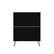 5-drawer tall dresser with metal legs in black by Manhattan Comfort additional picture 8