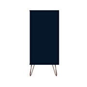 5-drawer tall dresser with metal legs in tatiana midnight blue by Manhattan Comfort additional picture 10