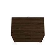 5-drawer tall dresser with metal legs in brown by Manhattan Comfort additional picture 8