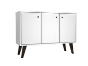 Mid-century- modern 35.43 sideboard 2.0 with 3 shelves in white by Manhattan Comfort additional picture 2