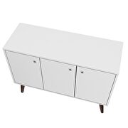 Mid-century- modern 35.43 sideboard 2.0 with 3 shelves in white by Manhattan Comfort additional picture 9
