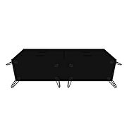 6-drawer double low dresser with metal legs in black by Manhattan Comfort additional picture 8