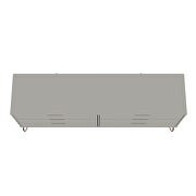 6-drawer double low dresser with metal legs in off white and nature by Manhattan Comfort additional picture 7