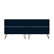 6-drawer double low dresser with metal legs in tatiana midnight blue by Manhattan Comfort additional picture 8