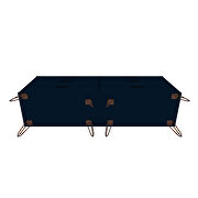 6-drawer double low dresser with metal legs in tatiana midnight blue by Manhattan Comfort additional picture 10