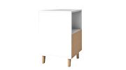 Mid-century - modern nightstand with 1 shelf in white by Manhattan Comfort additional picture 7