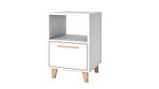 Mid-century - modern nightstand with 1 shelf in white by Manhattan Comfort additional picture 8