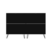 10-drawer double tall dresser with metal legs in black by Manhattan Comfort additional picture 6