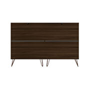 10-drawer double tall dresser with metal legs in brown by Manhattan Comfort additional picture 7