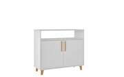 Mid-century - modern sideboard with 3 shelves in white by Manhattan Comfort additional picture 2