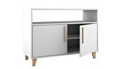 Mid-century - modern sideboard with 3 shelves in white by Manhattan Comfort additional picture 5