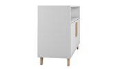 Mid-century - modern sideboard with 3 shelves in white by Manhattan Comfort additional picture 6