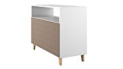 Mid-century - modern sideboard with 3 shelves in white by Manhattan Comfort additional picture 7