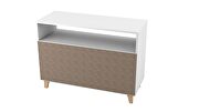 Mid-century - modern sideboard with 3 shelves in white by Manhattan Comfort additional picture 8