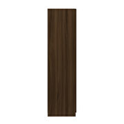 Modern 2-section freestanding wardrobe armoire closet in brown by Manhattan Comfort additional picture 7