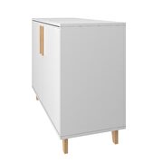 Mid-century - modern double side cabinet with 2 shelves in white by Manhattan Comfort additional picture 5