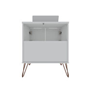 Bathroom vanity sink 1.0 with metal legs in white by Manhattan Comfort additional picture 5
