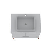 Bathroom vanity sink 1.0 with metal legs in white by Manhattan Comfort additional picture 6