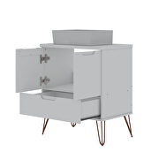 Bathroom vanity sink 1.0 with metal legs in white by Manhattan Comfort additional picture 7