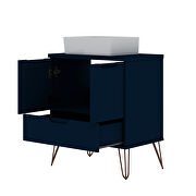 Bathroom vanity sink 1.0 with metal legs in tatiana midnight blue by Manhattan Comfort additional picture 3