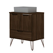 Bathroom vanity sink 1.0 with metal legs in brown by Manhattan Comfort additional picture 5
