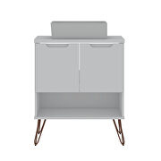 Bathroom vanity sink 2.0 with metal legs in white by Manhattan Comfort additional picture 9
