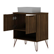 Bathroom vanity sink 2.0 with metal legs in brown by Manhattan Comfort additional picture 3