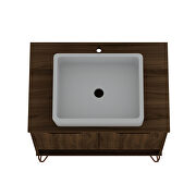 Bathroom vanity sink 2.0 with metal legs in brown by Manhattan Comfort additional picture 6