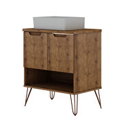 Bathroom vanity sink 2.0 with metal legs in nature by Manhattan Comfort additional picture 9