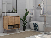 Bathroom vanity sink 2.0 with metal legs in nature by Manhattan Comfort additional picture 10