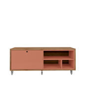 Tv stand with casters in ceramic pink and nature by Manhattan Comfort additional picture 7