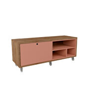 Tv stand with casters in ceramic pink and nature by Manhattan Comfort additional picture 8