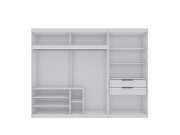 White 2-sectional open hanging module wardrobe closet additional photo 3 of 8