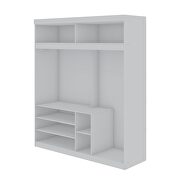 White 2-sectional open hanging module wardrobe closet by Manhattan Comfort additional picture 7